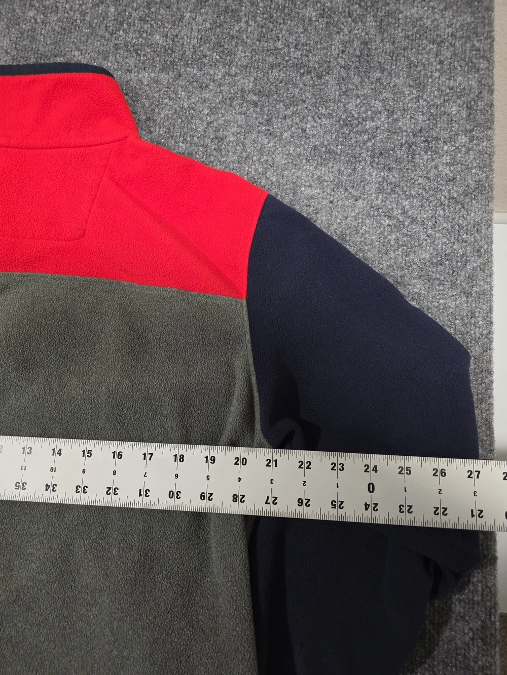 The North Face Men's Colorblock Fleece Jacket - Red, Navy, Gray